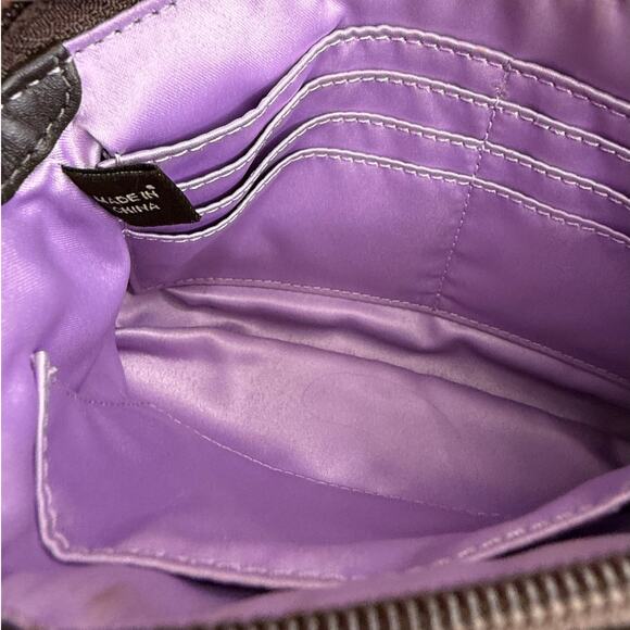 y2k COACH Brown Signature Canvas Wristlet - Picture 5 of 8